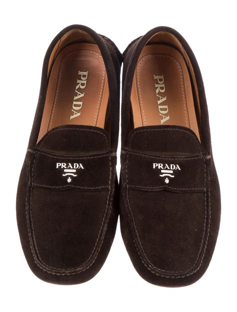 prada suede driving moccasins|Prada shoes for men sale.